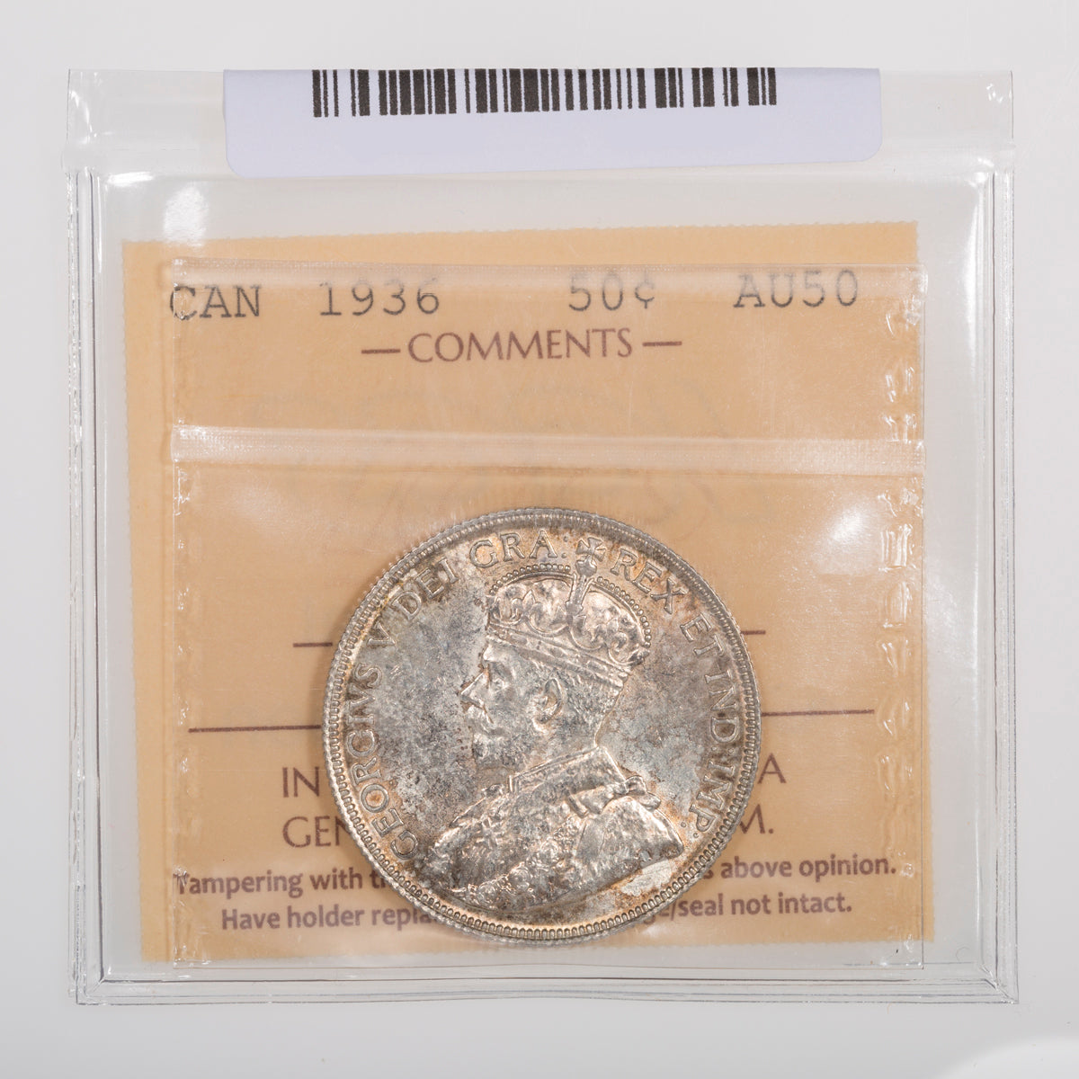 50 Cent 1936 ICCS AU-50