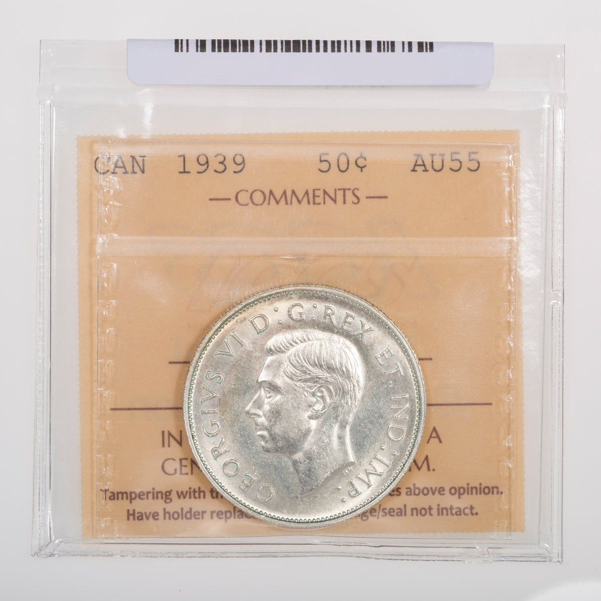 50 Cent 1939 ICCS AU-55