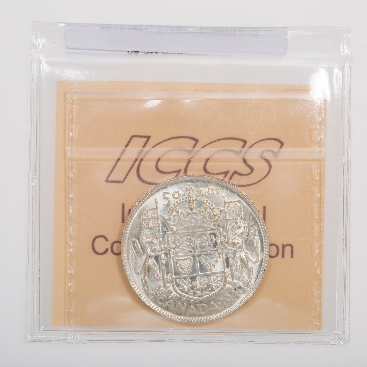 50 Cent 1940 ICCS MS-60