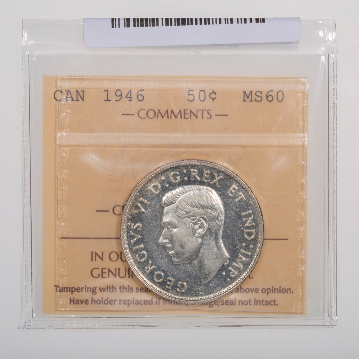 50 Cent 1946 ICCS MS-60