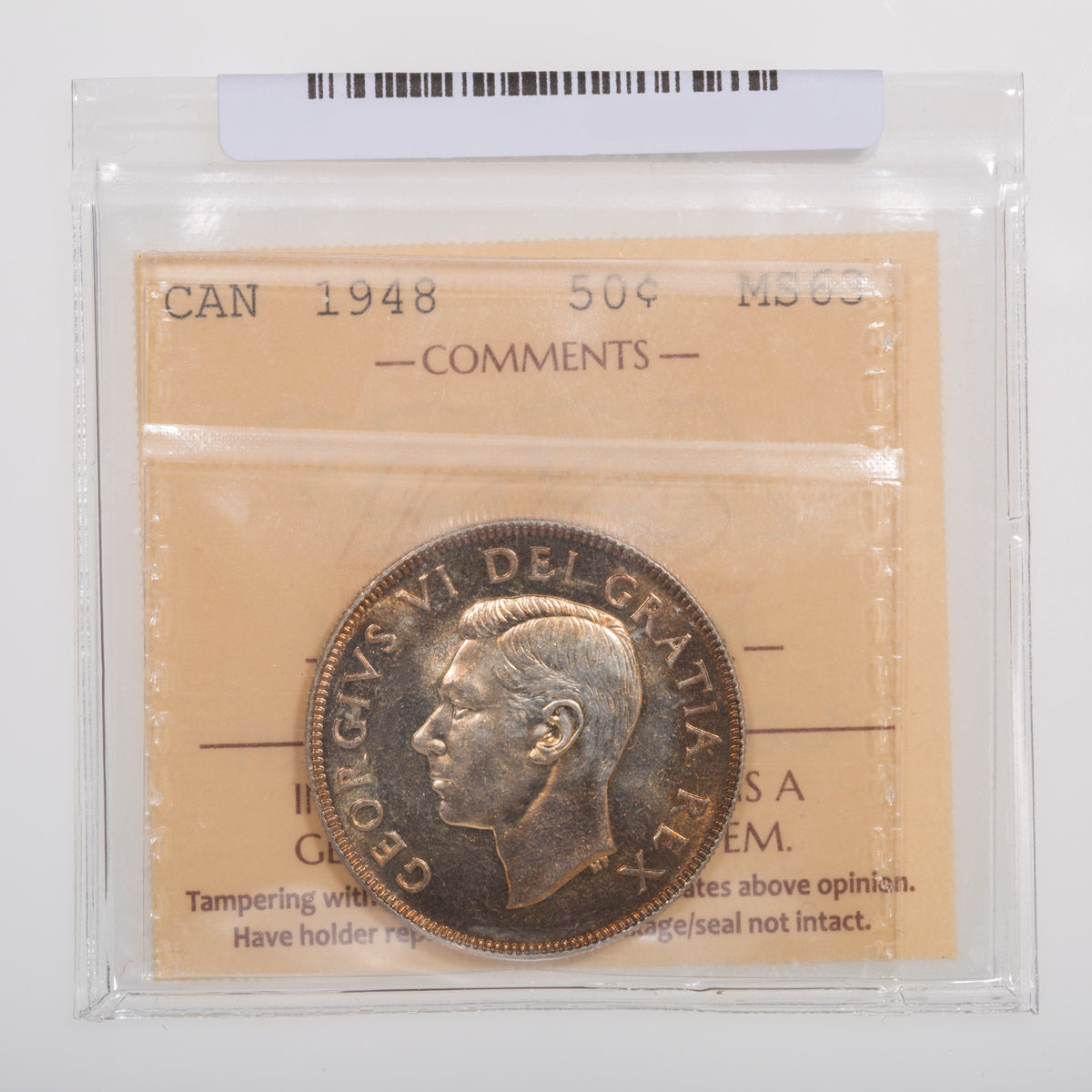 50 Cent 1948 ICCS MS-63