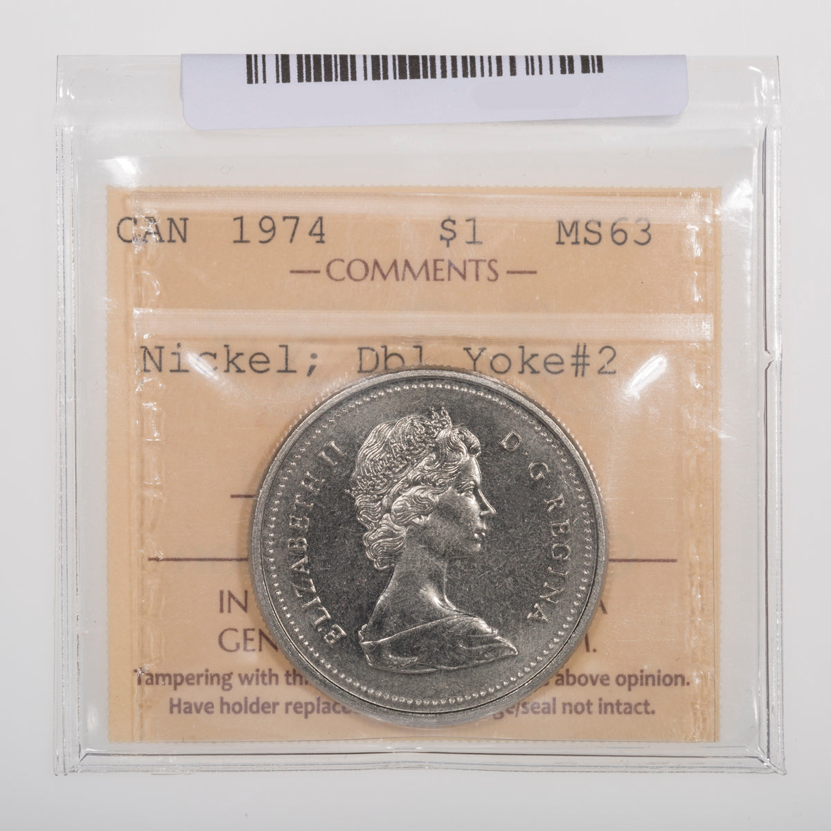 $1 1974 DY V2 ICCS MS-63