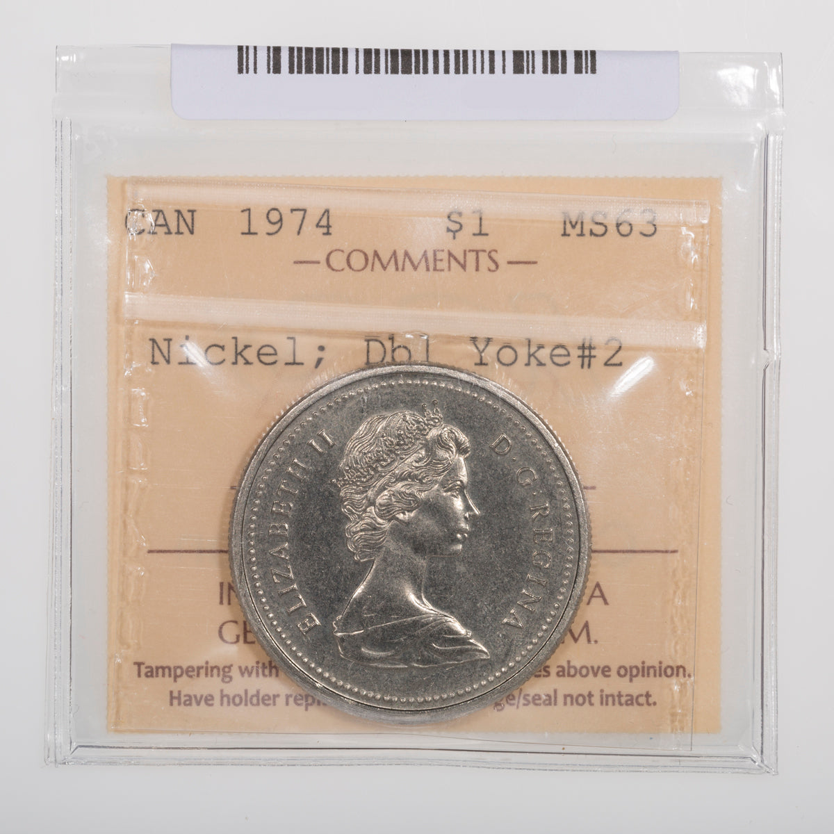 $1 1974 DY V2 ICCS MS-63