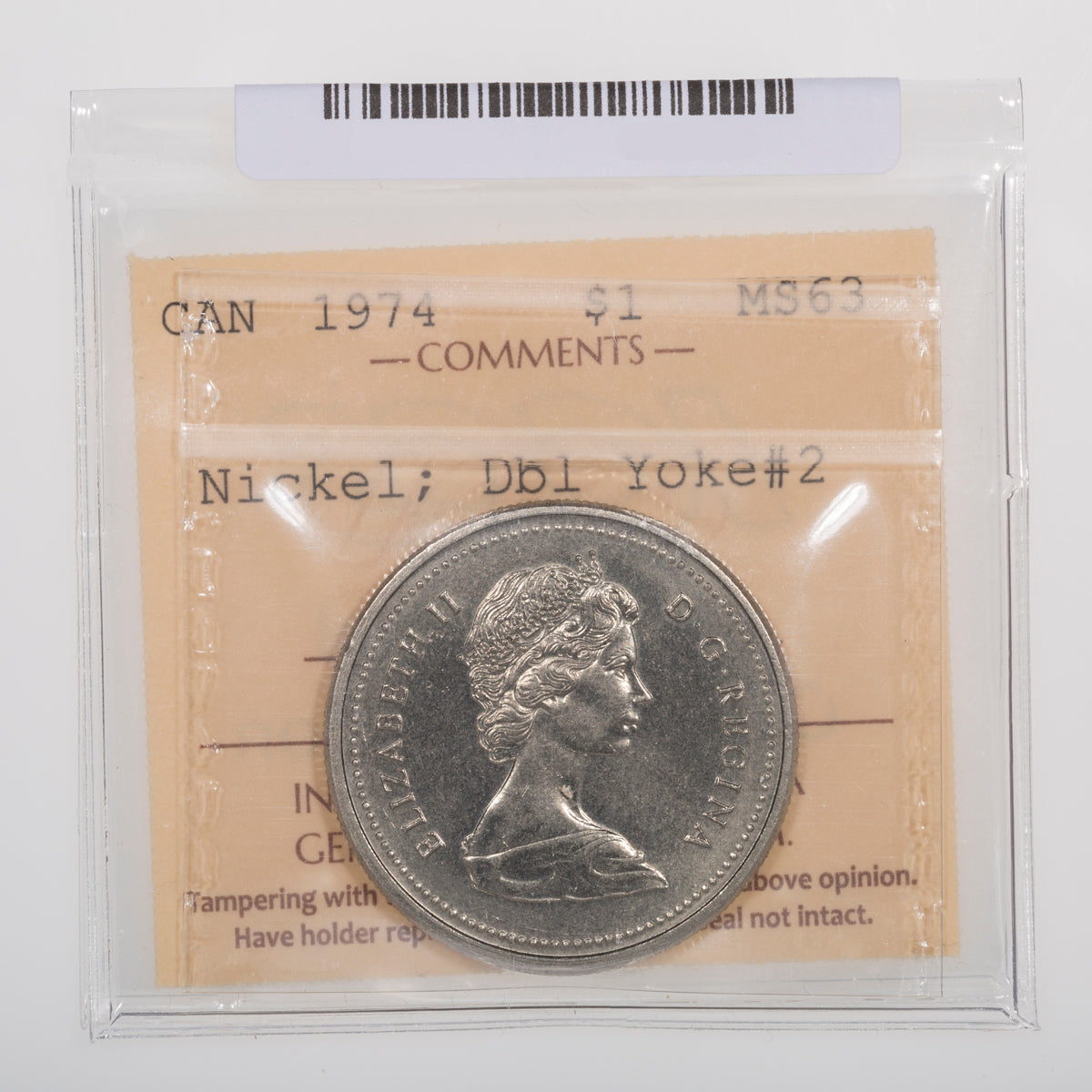 $1 1974 DY V2 ICCS MS-63