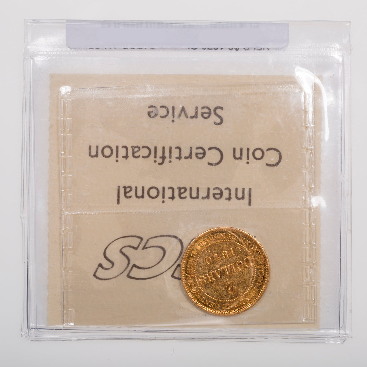 NFLD $2 1870 Obverse 2 ICCS AU-55