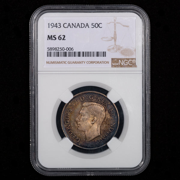 50 Cent 1943 NGC MS-62