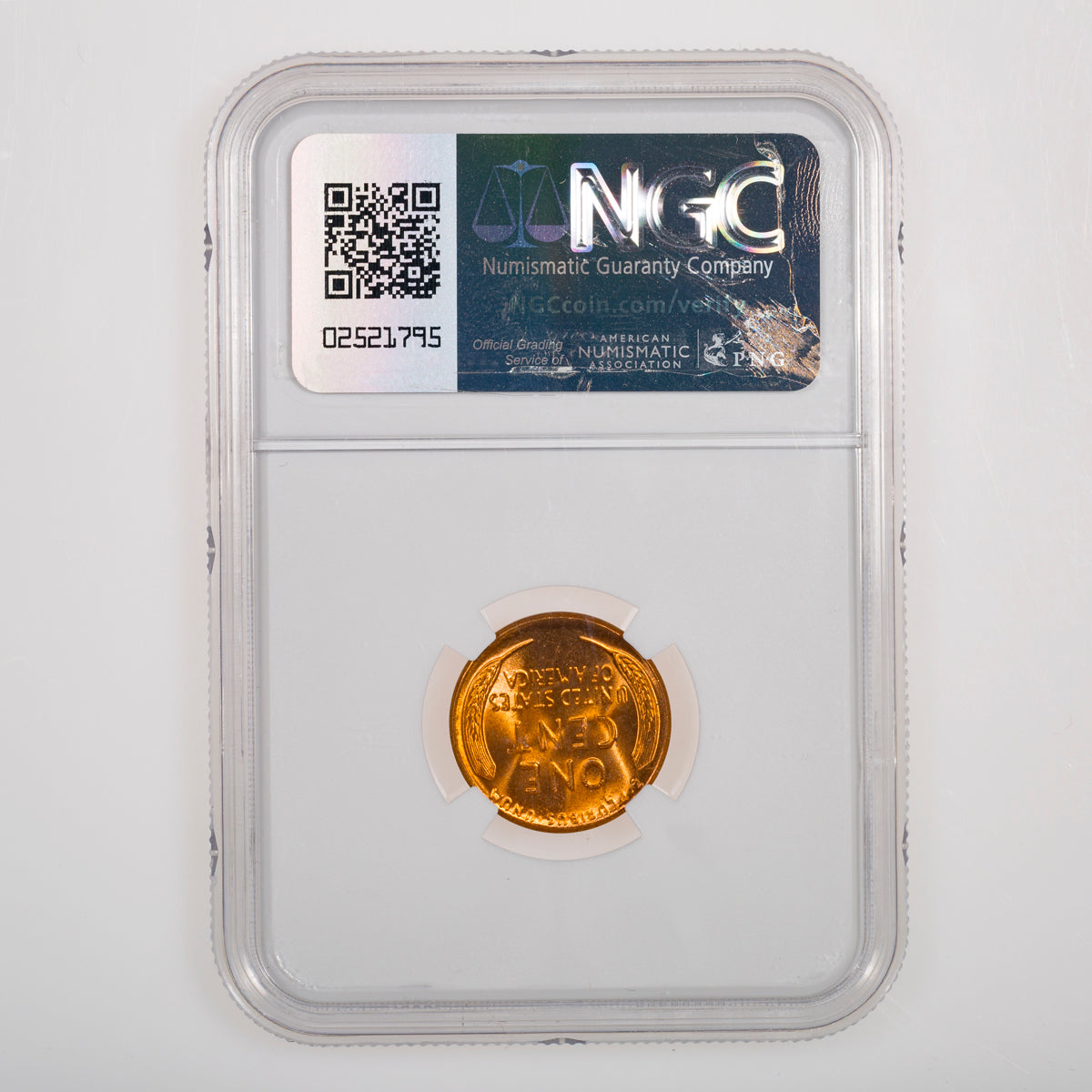 US 1 Cent Wheat 1956 NGC MS-65 RD