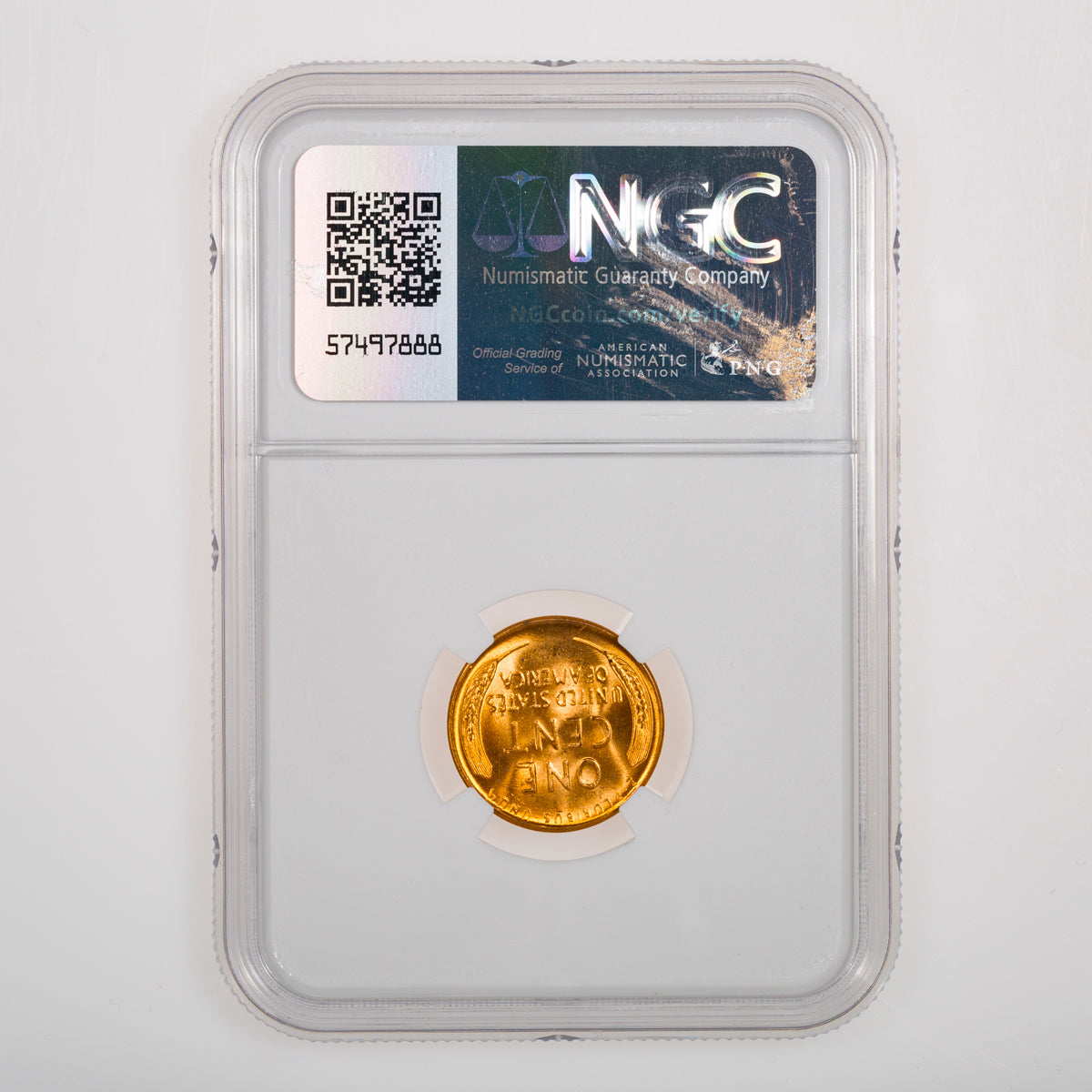 US 1 Cent Wheat 1956D NGC MS-66 RD