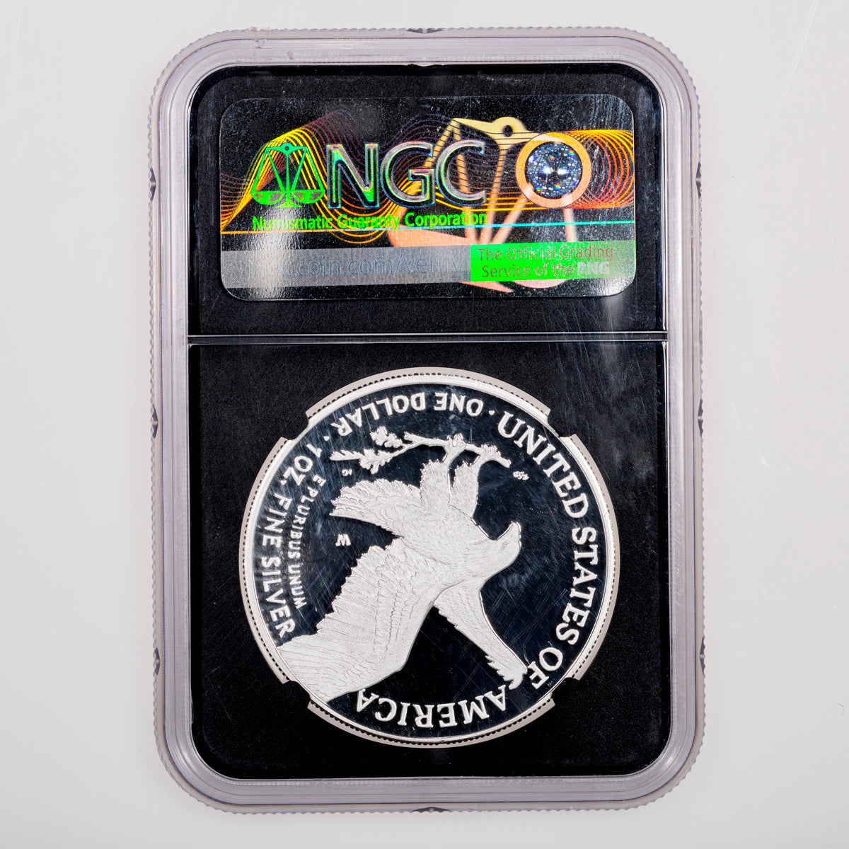 United States 1 oz Silver Eagle 2021W Type 2 Eagle landing NGC Early Releases John Boehner American Flag Label PR-70 Ultra Cameo