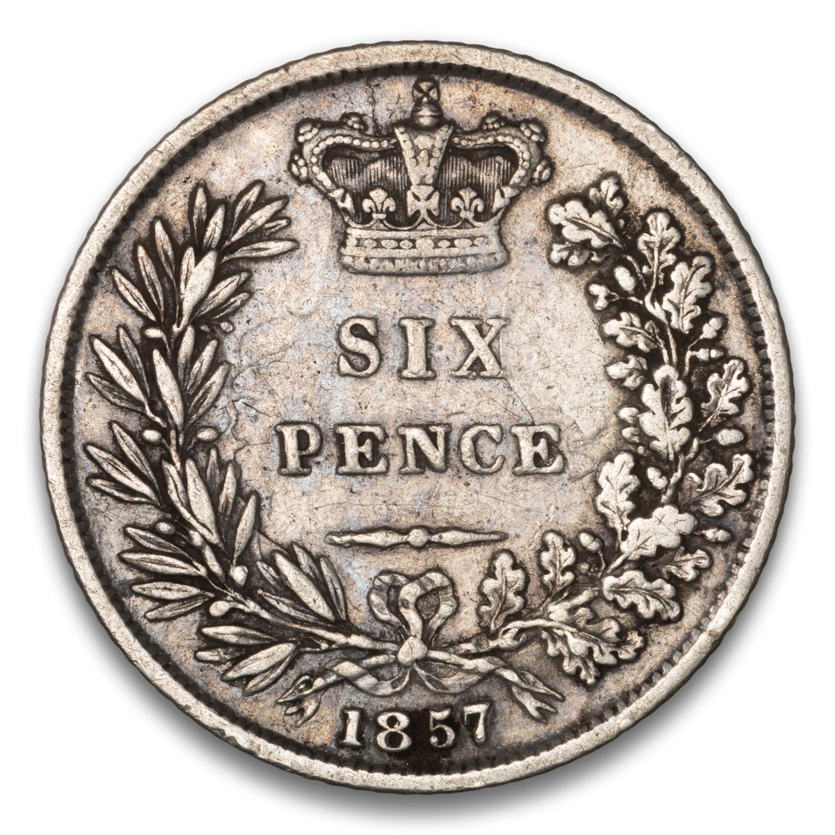 Great Britain Silver 6 Pence 1857