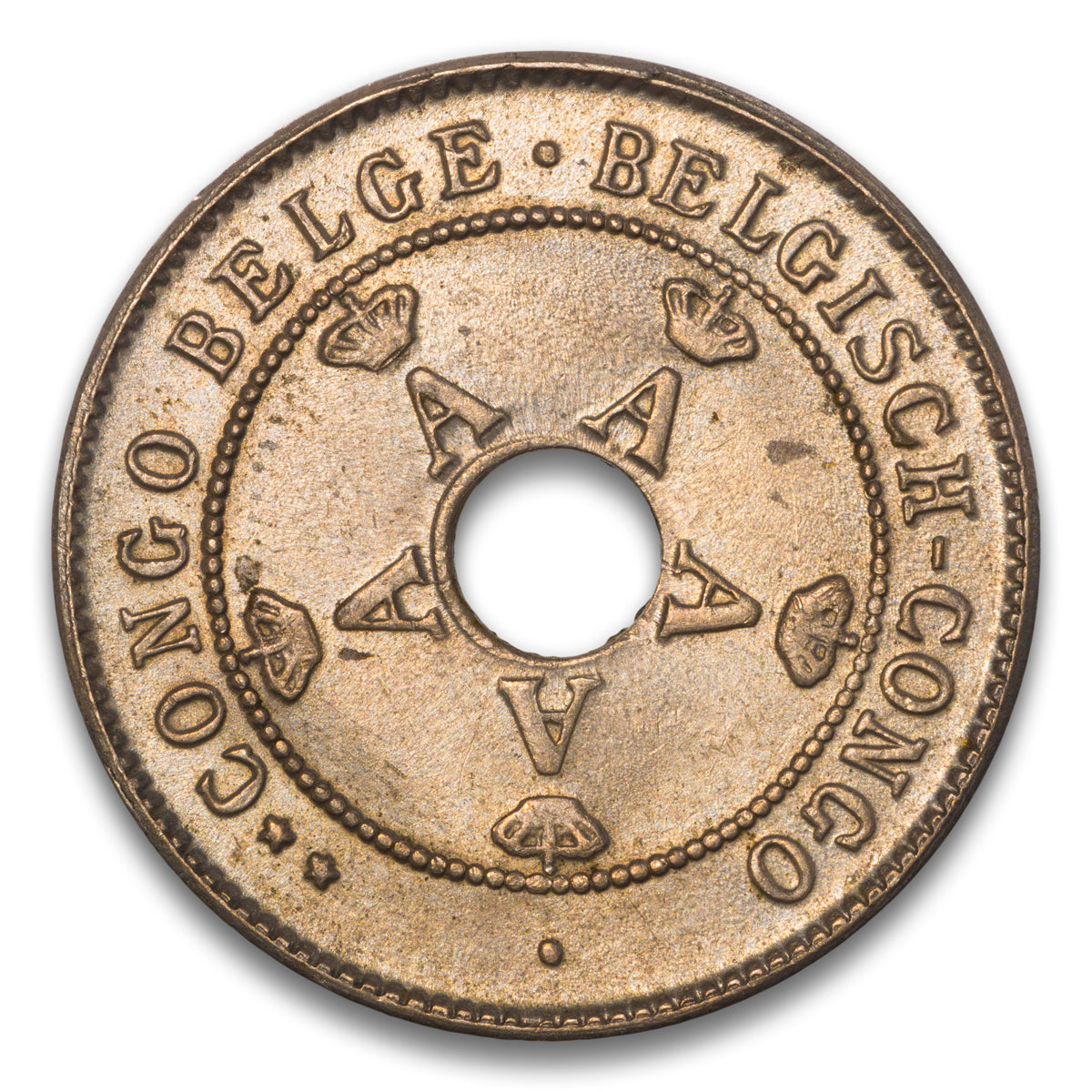 Belgium Congo Base 10 Centimes 1911