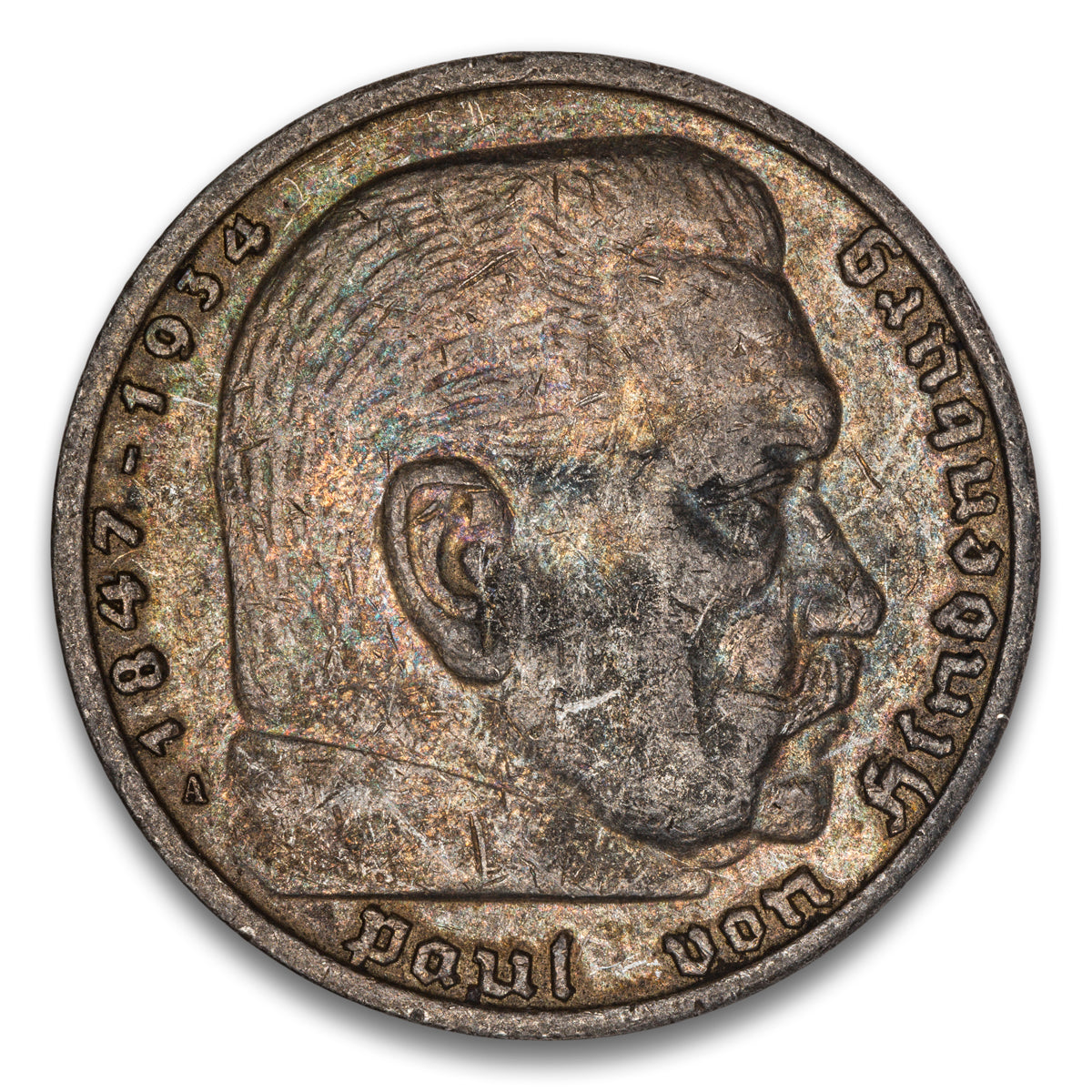 Germany Silver 5 Reichsmark 1936 A