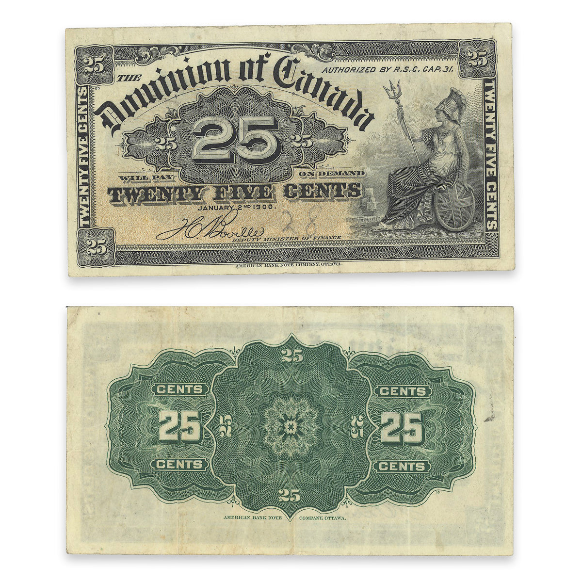 25 Cent 1900 DC-15b VF-30
