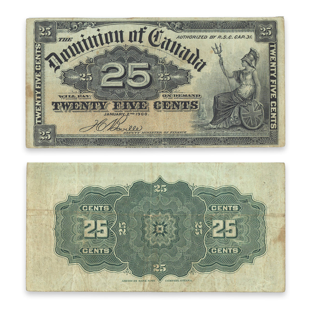 25 Cent 1900 DC-15b VF-30