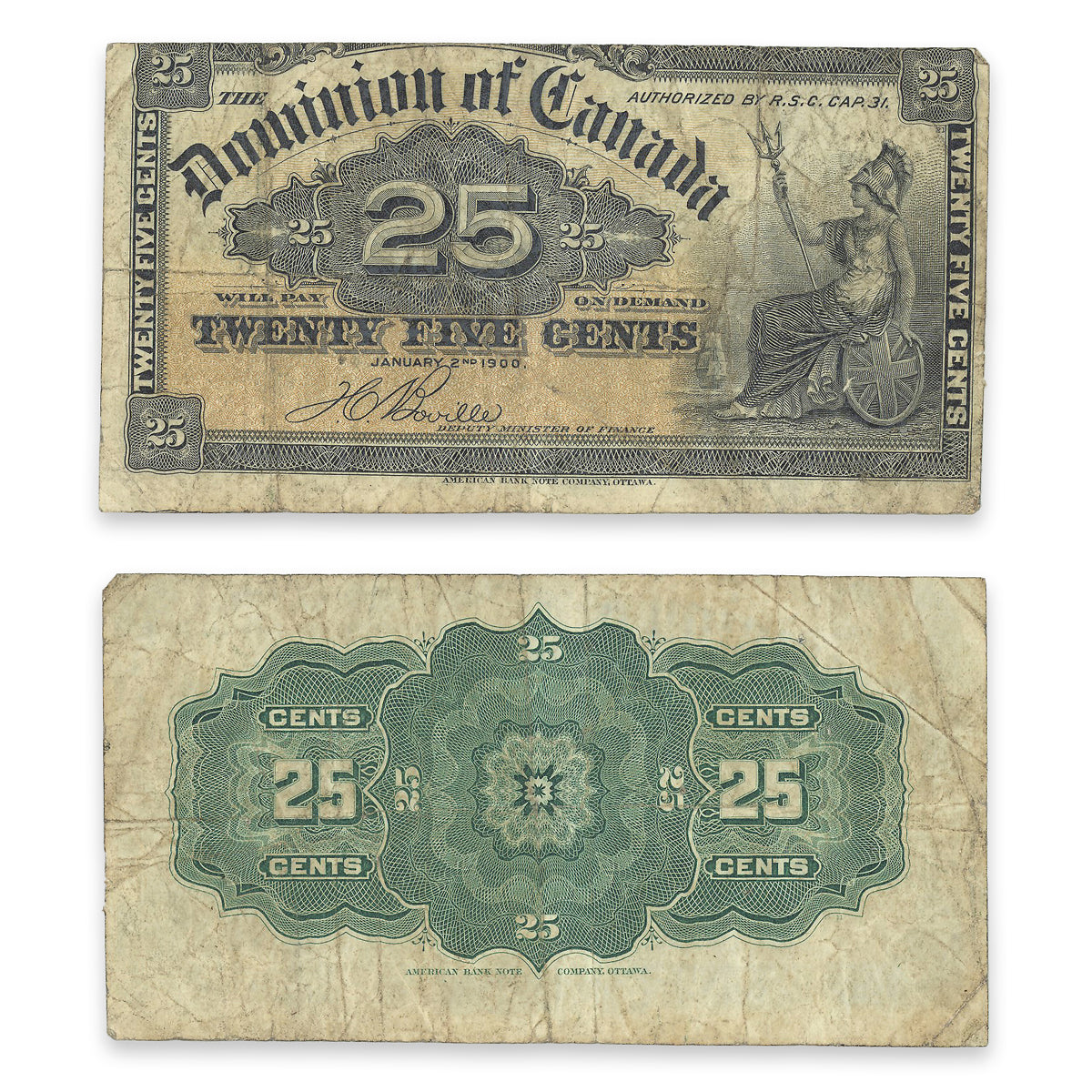 25 Cent 1900 DC-15b F-15