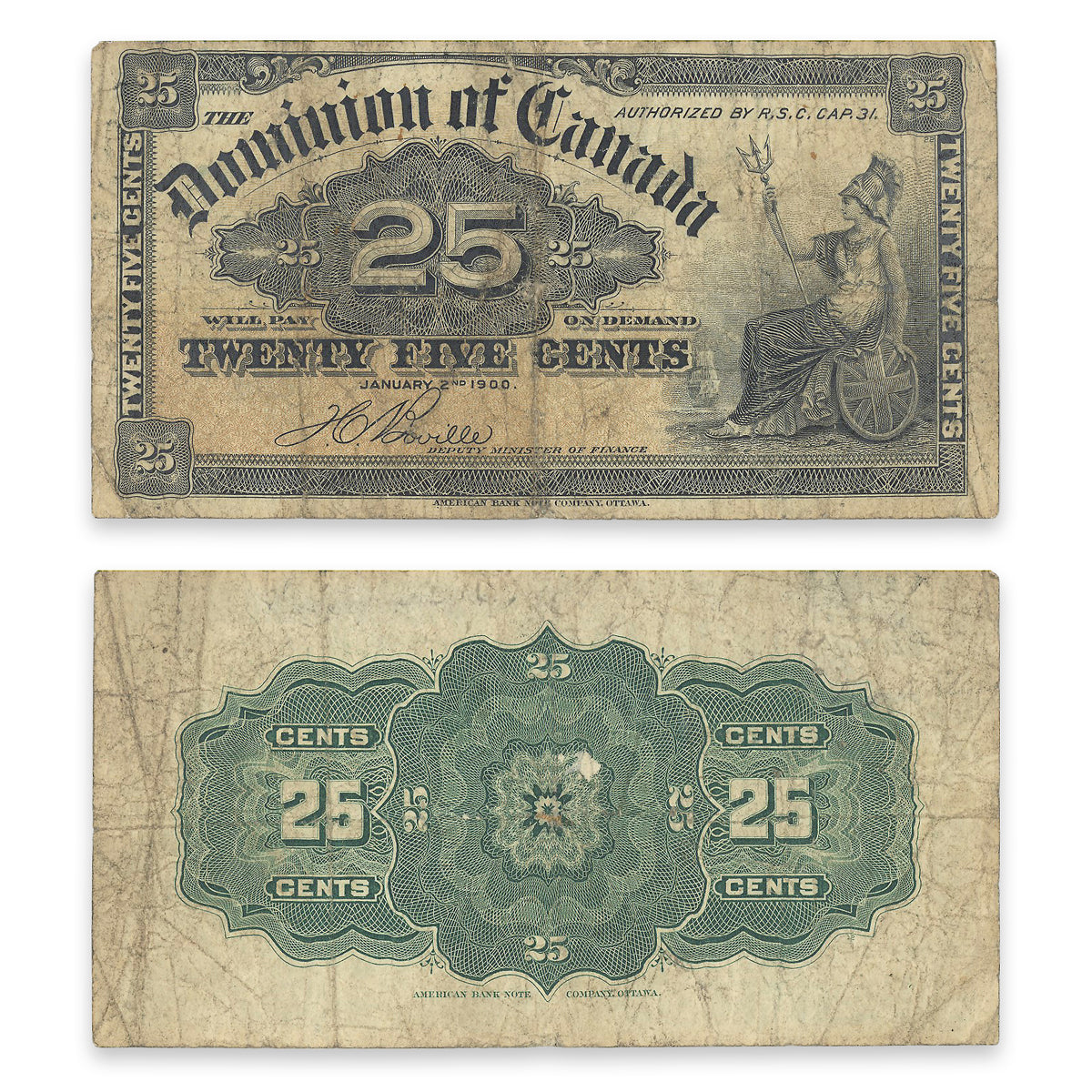 25 Cent 1900 DC-15b F-15