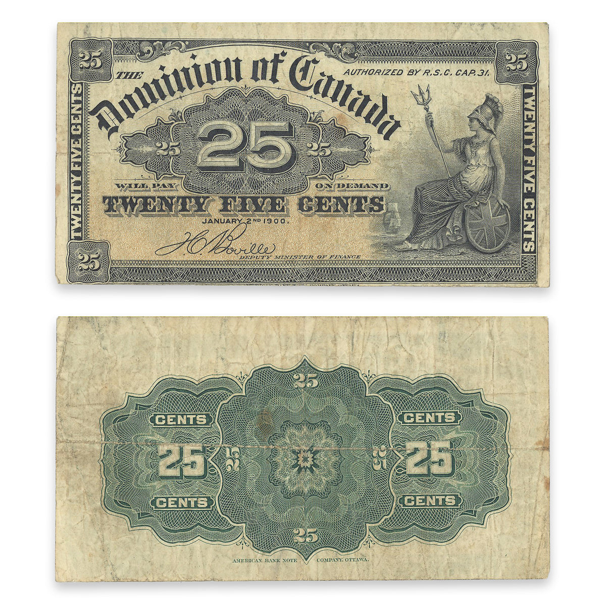 25 Cent 1900 DC-15b F-15