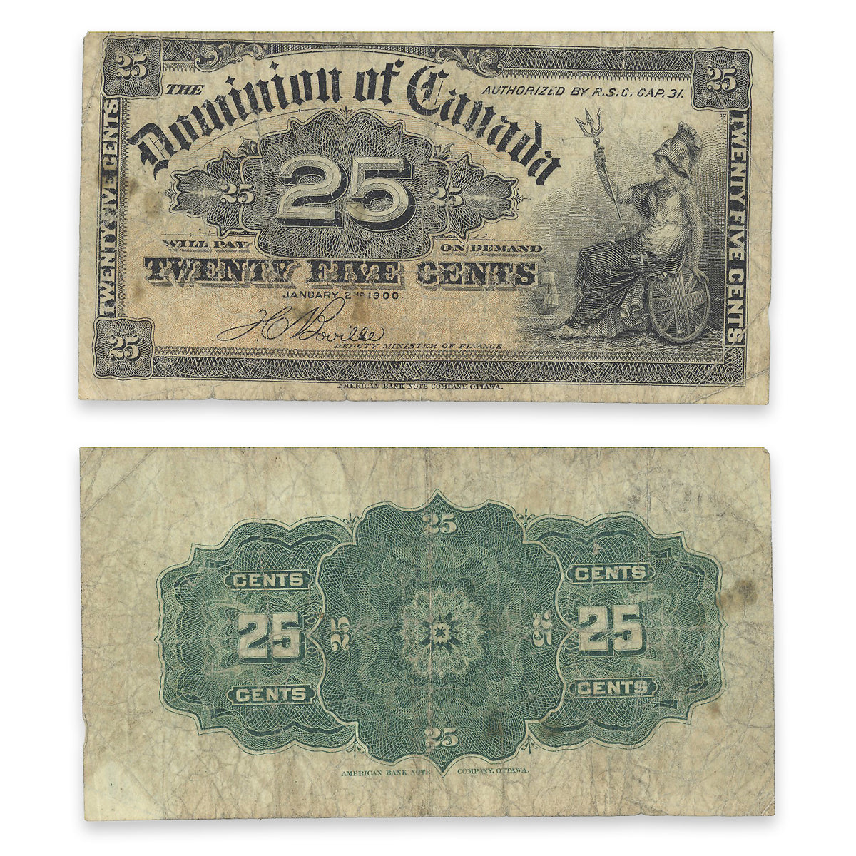 25 Cent 1900 DC-15b F-15