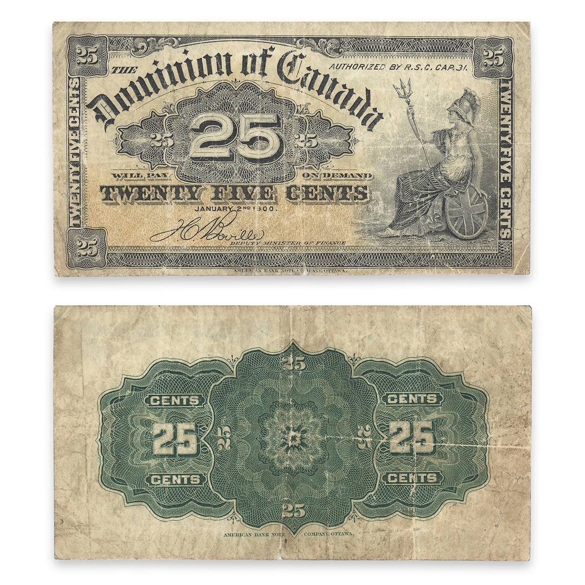 25 Cent 1900 DC-15b F-15