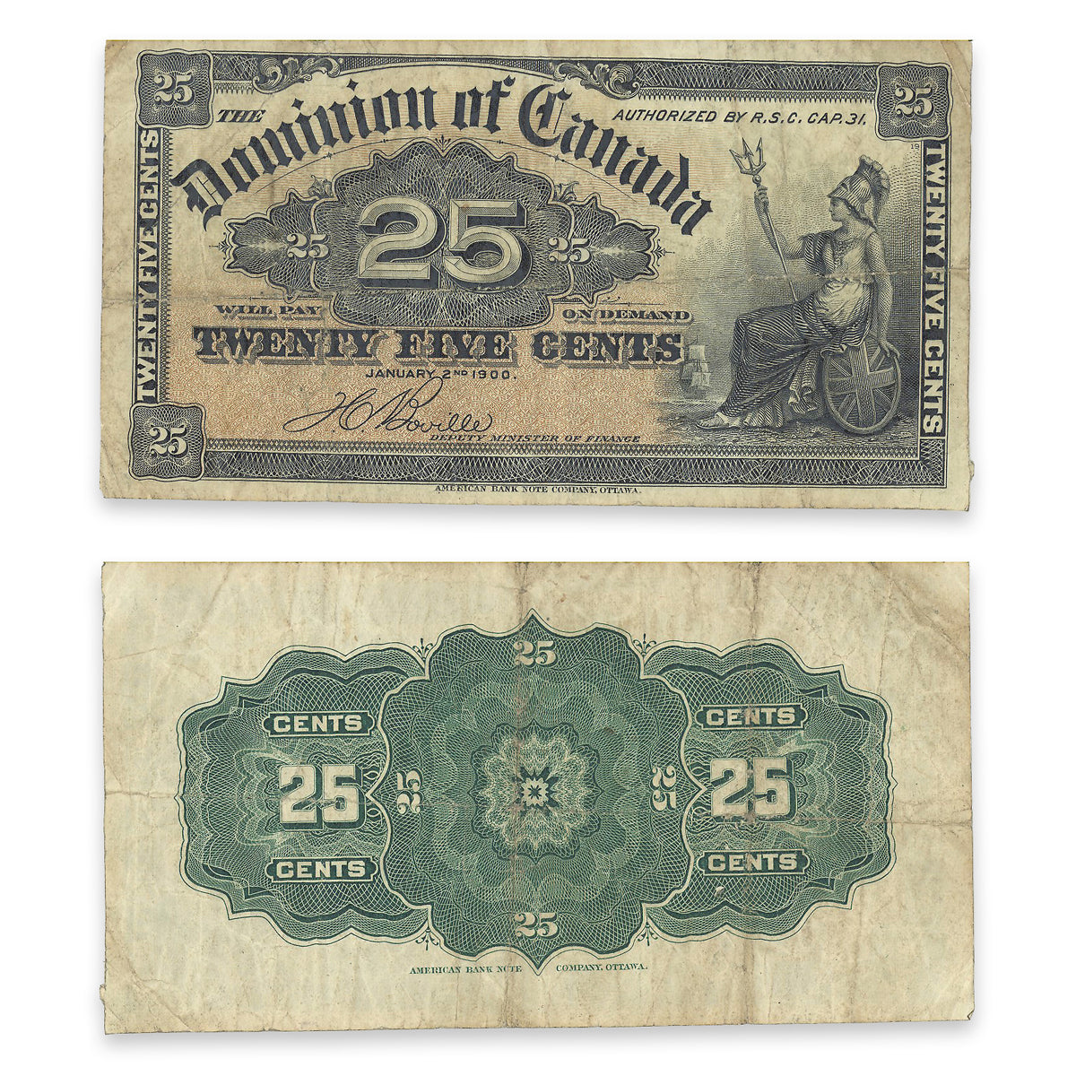 25 Cent 1900 DC-15b F-15