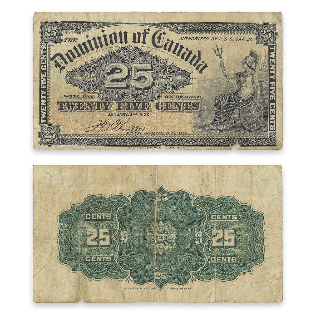 25 Cent 1900 DC-15b F-15