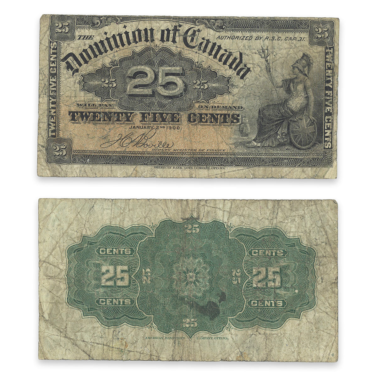 25 Cent 1900 DC-15b F-15