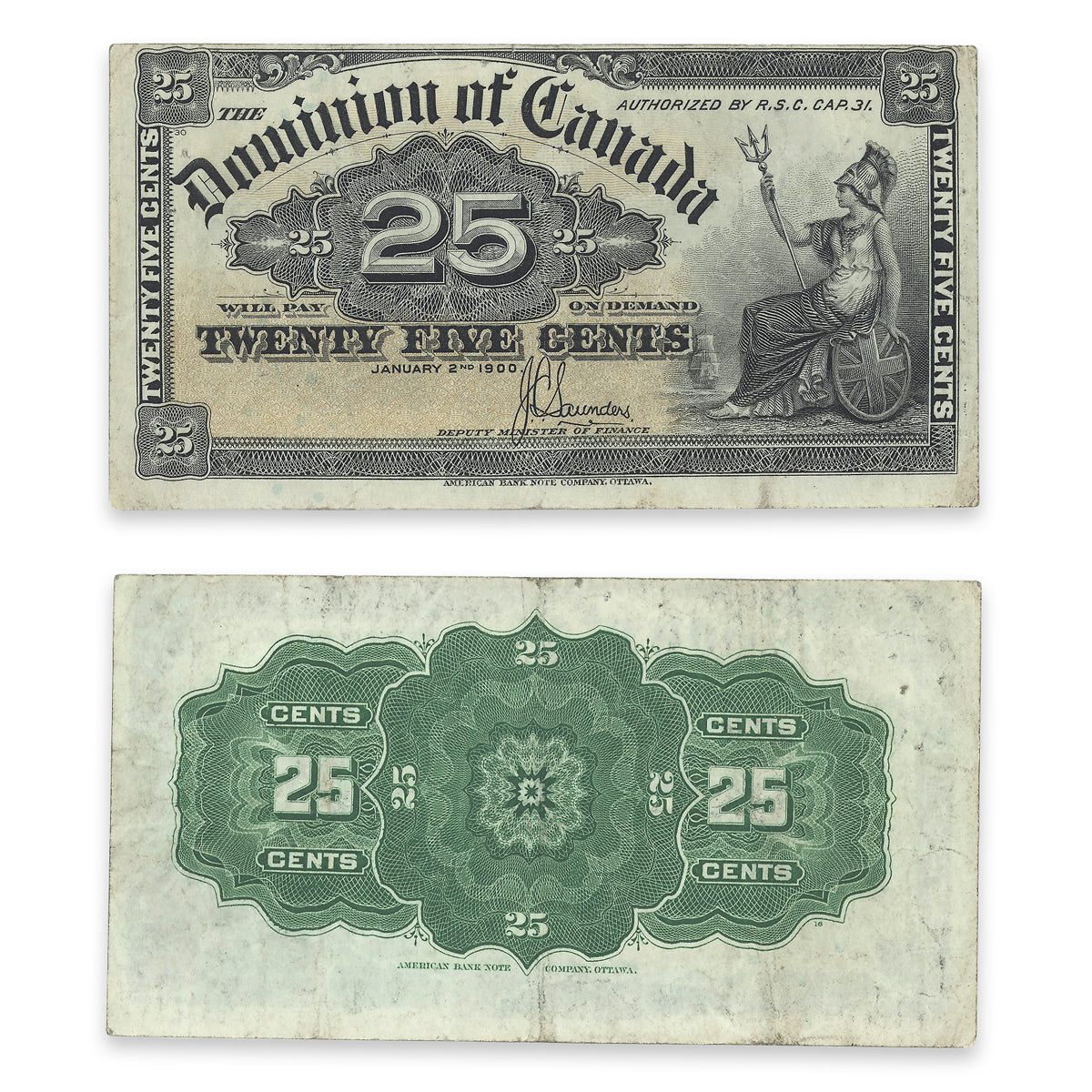 25 Cent 1900 DC-15c EF-40