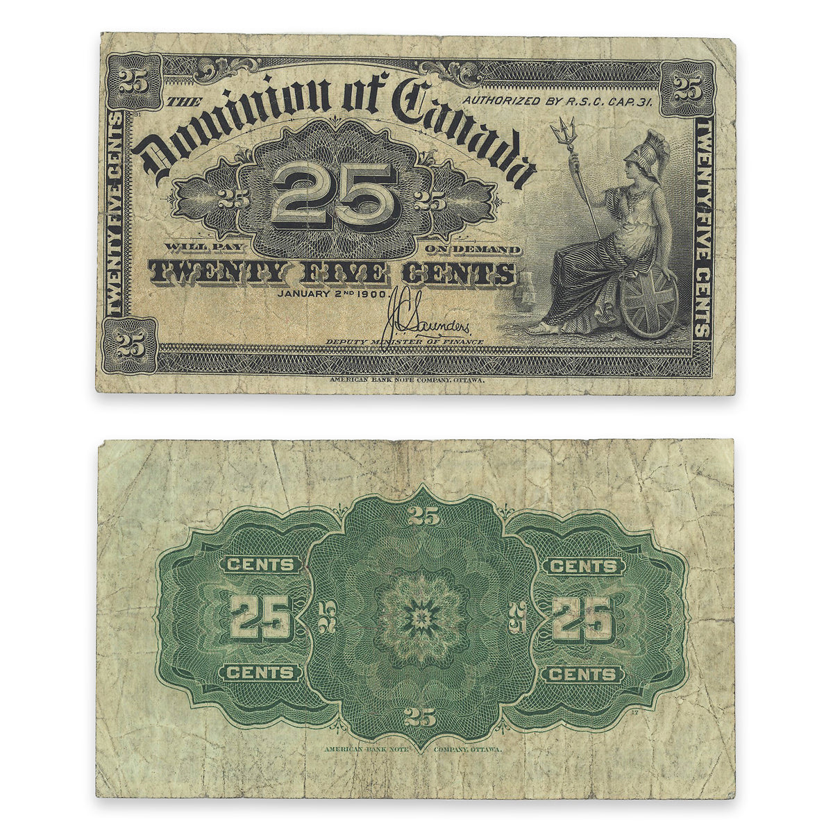 25 Cent 1900 DC-15c F-15