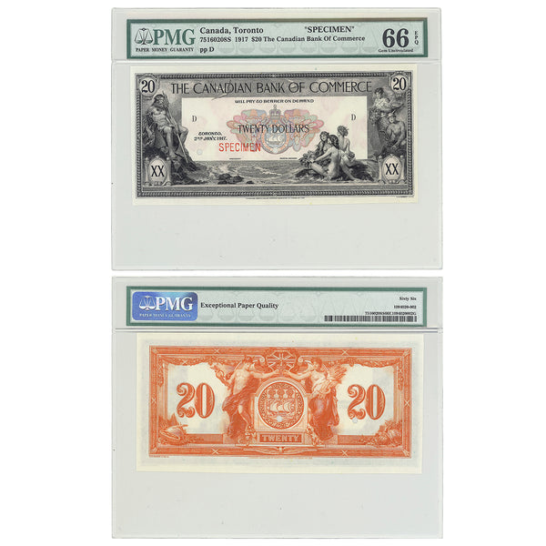 $20 1917 Canadian Bank of Commerce Series D PMG GUNC-66 Default Title