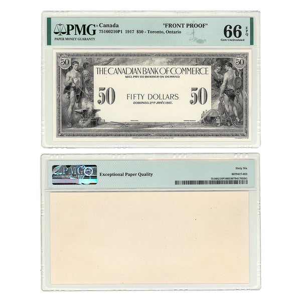 $50 1917 Canadian Bank of Commerce PMG GUNC-66 Default Title