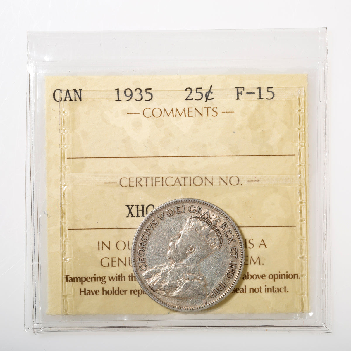 25 Cent 1935 ICCS F-15 Default Title