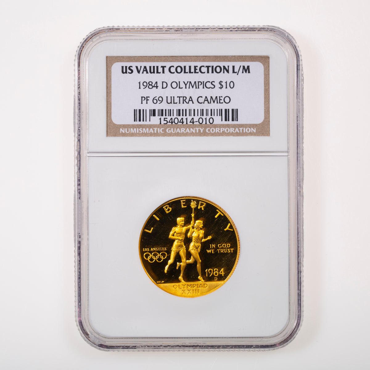 US 10 Dollars 1984 Olympic Games Gold Mint Mark Set NGC PR-69