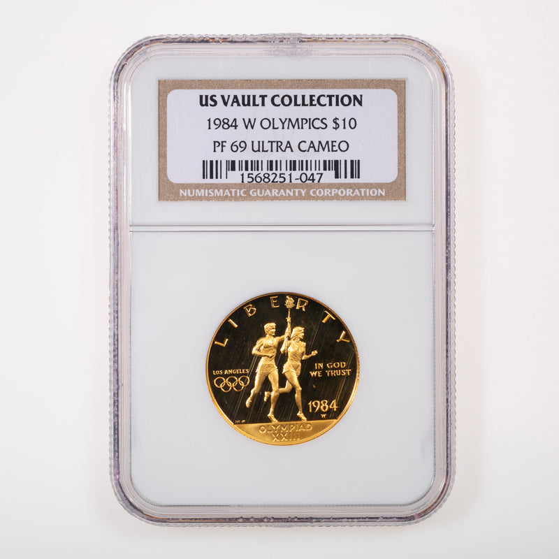 US 10 Dollars 1984D Olympics NGC PR-69