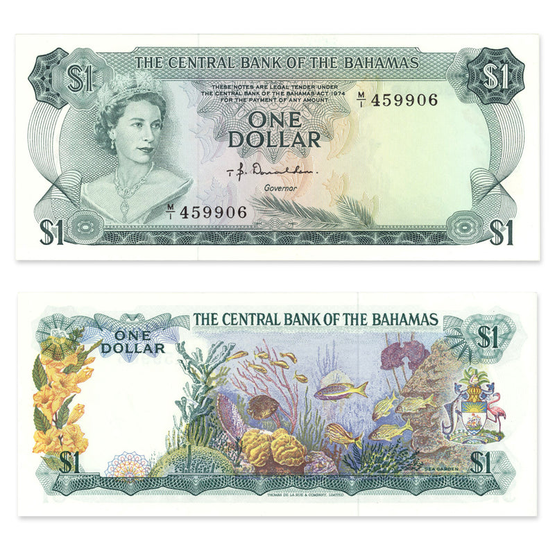 Bahamas $1 1974 CUNC-64