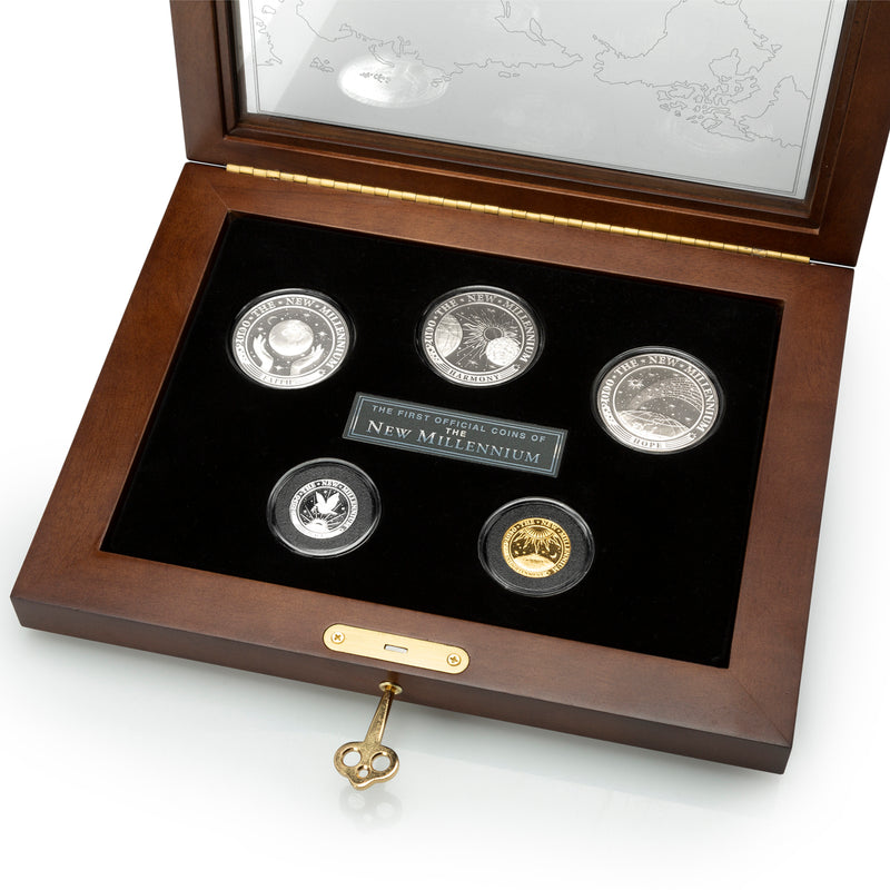 2000 The First Official Coins of the New Millennium - 5 Coin Set