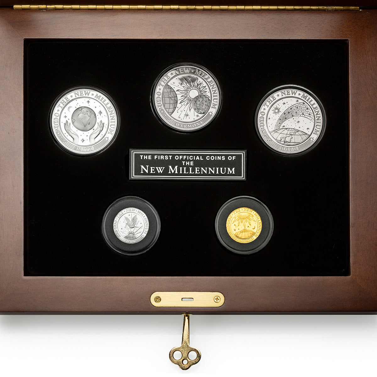 2000 The First Official Coins of the New Millennium - 5 Coin Set