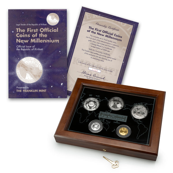 2000 The First Official Coins of the New Millennium - 5 Coin Set