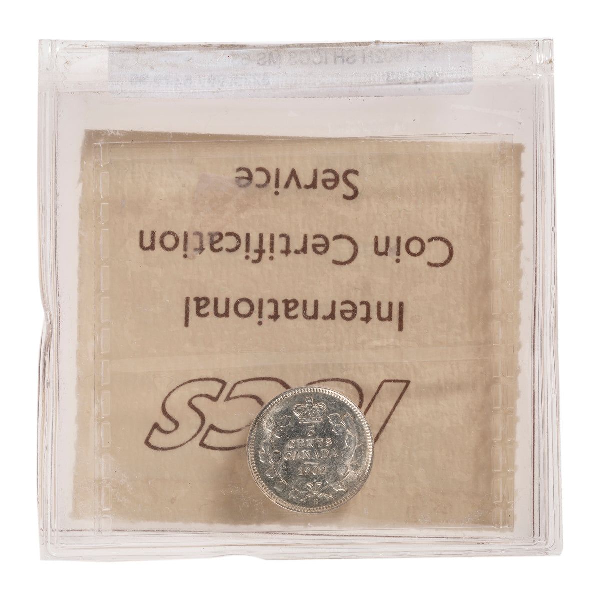 5 Cent 1902H SH ICCS MS-63