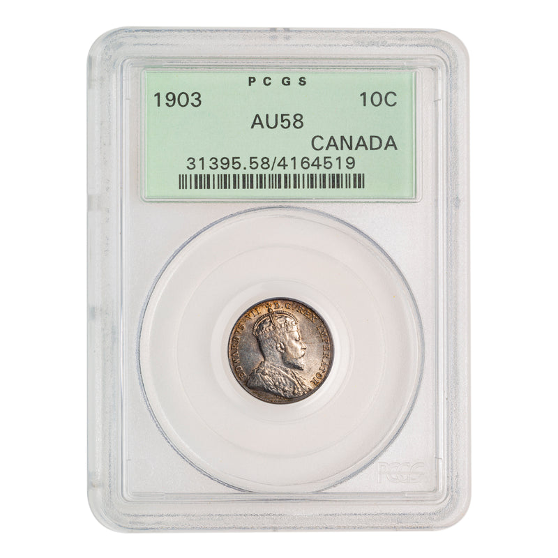 10 Cent 1903 PCGS AU-58