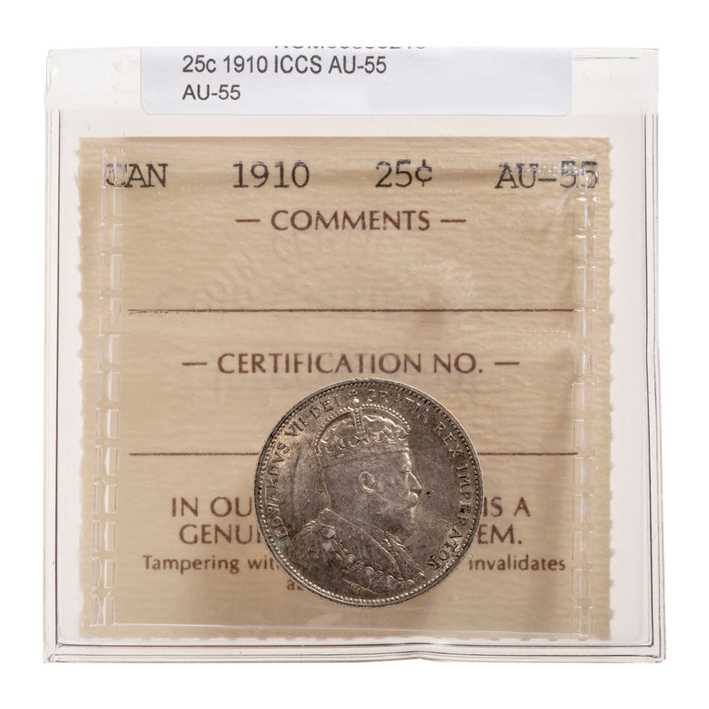 25 Cent 1910 ICCS AU-55