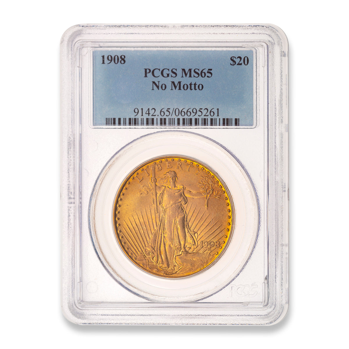 US 20 Dollars 1908 Double Eagle PCGS MS-65