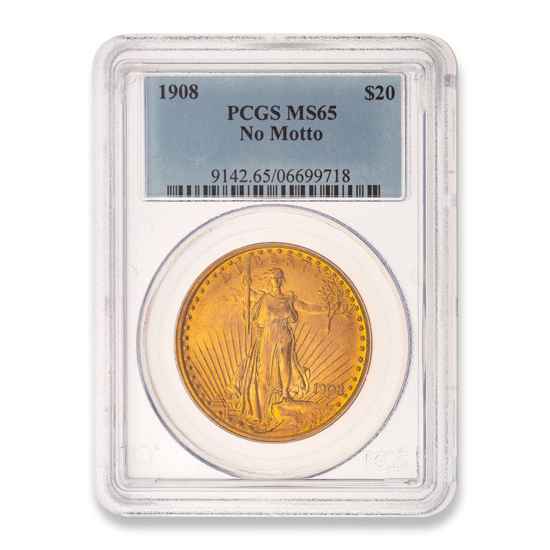 US 20 Dollars 1908 Double Eagle PCGS MS-65