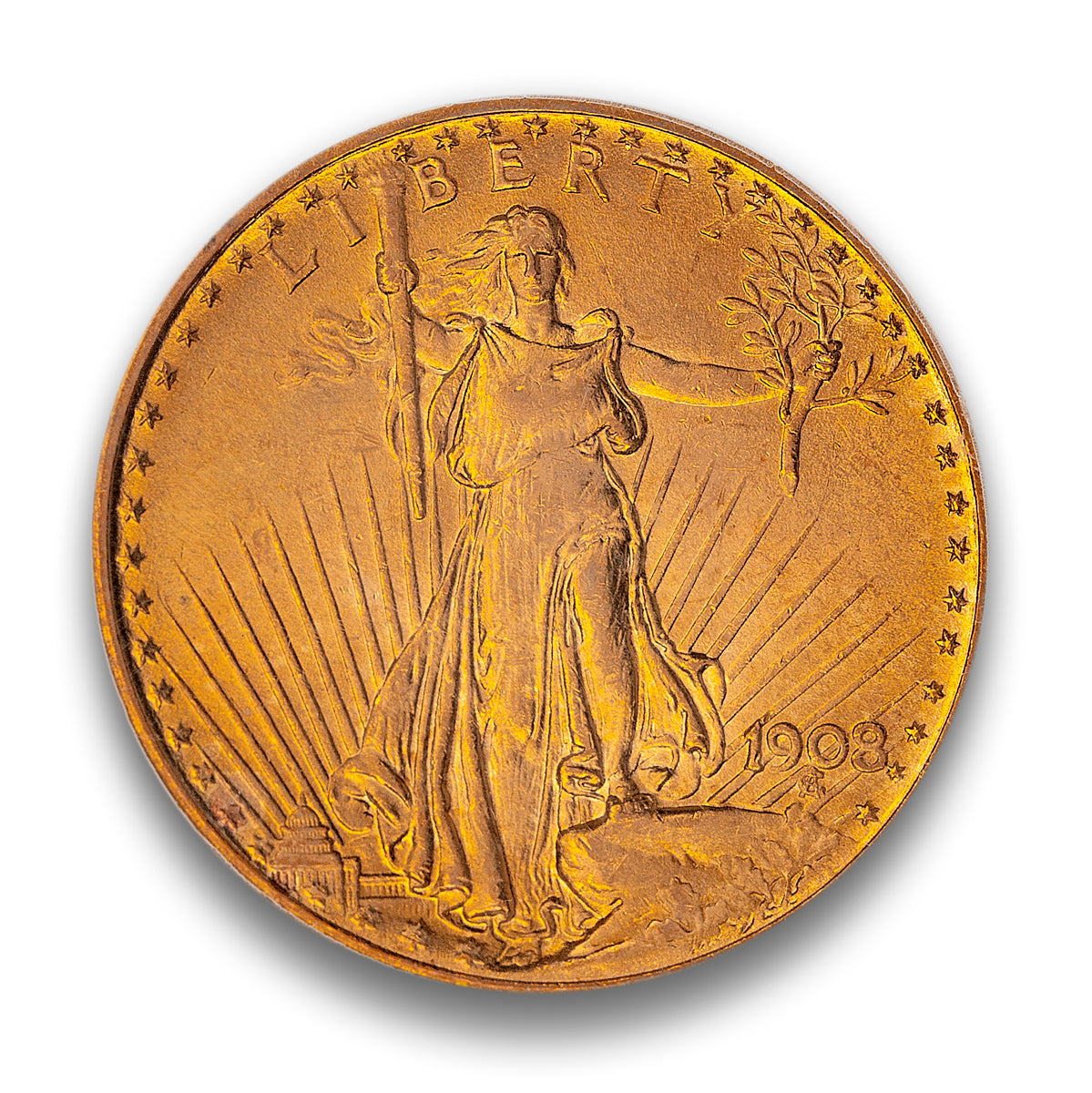 US 20 Dollars 1908 Double Eagle PCGS MS-65