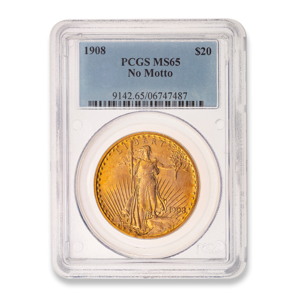 US 20 Dollars 1908 Double Eagle PCGS MS-65