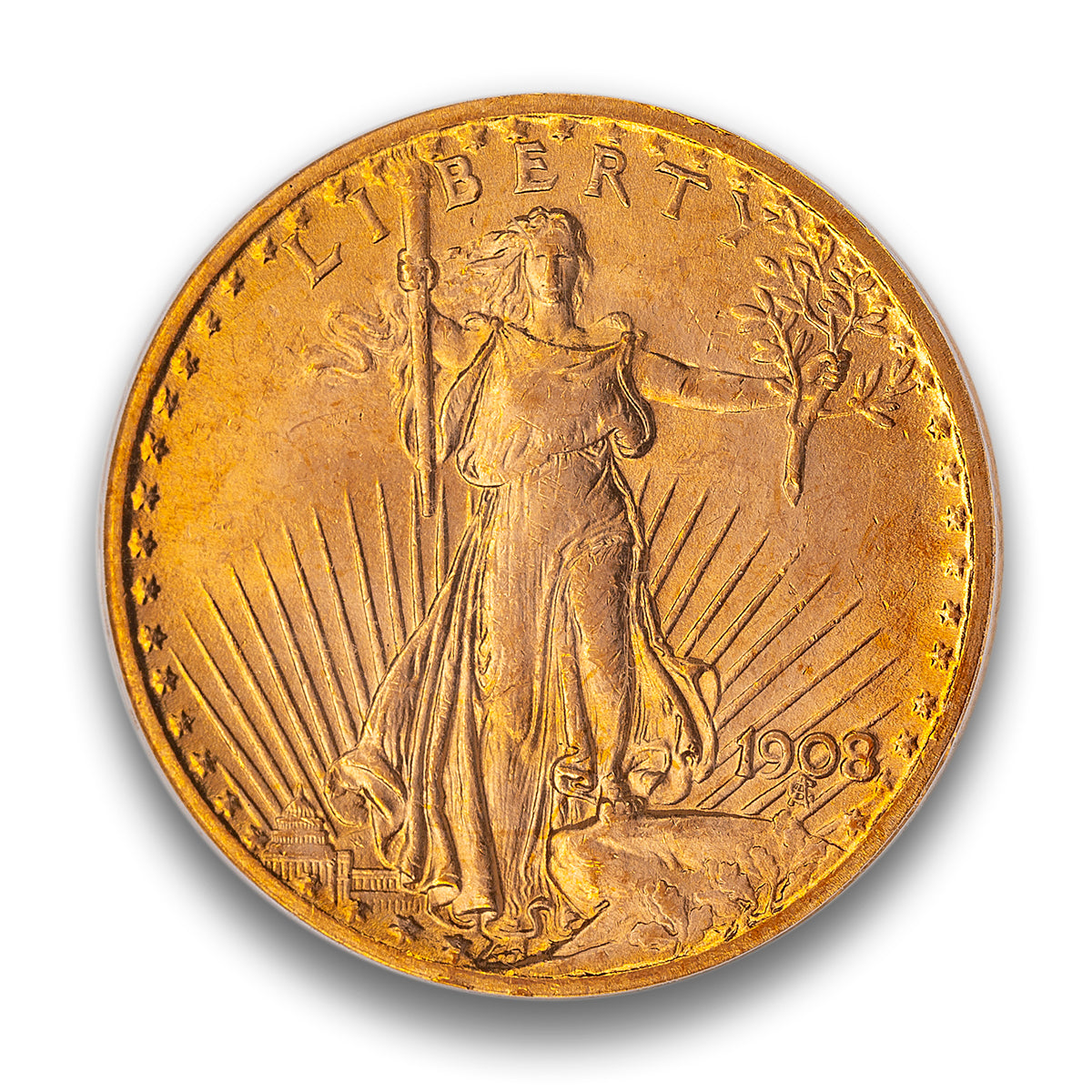 US 20 Dollars 1908 Double Eagle PCGS MS-65