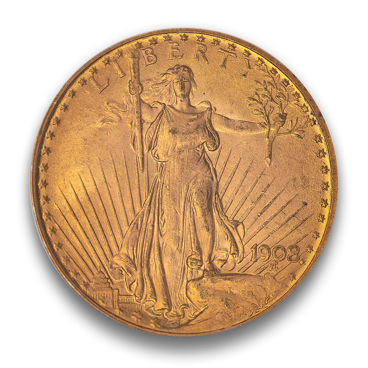 US 20 Dollars 1908 Double Eagle PCGS MS-65