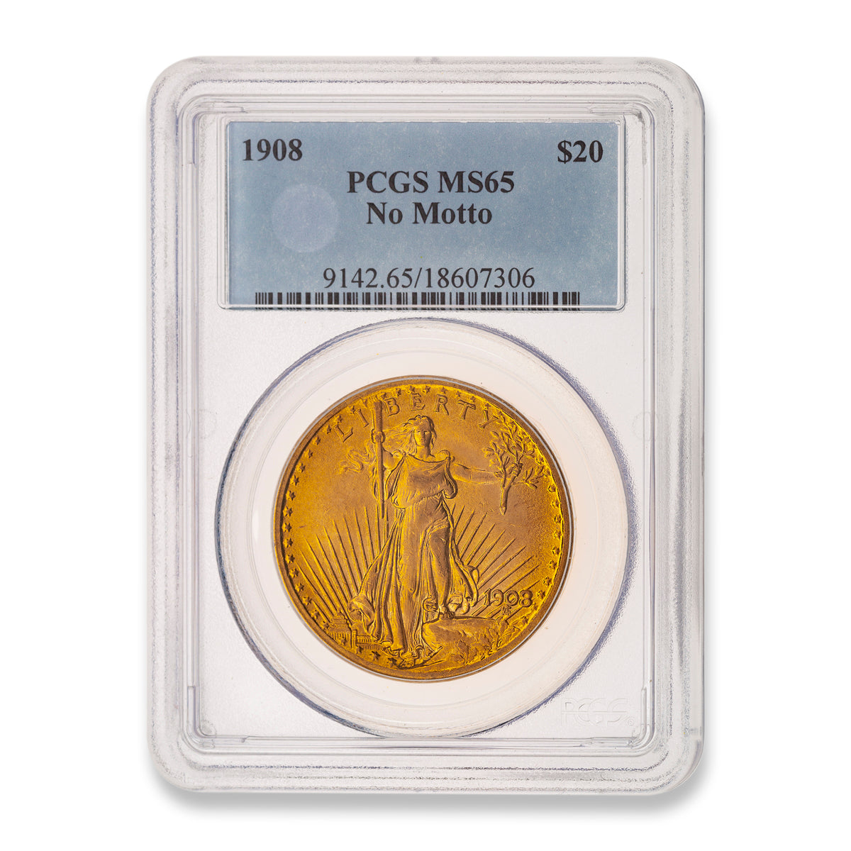 US 20 Dollars 1908 Double Eagle PCGS MS-65