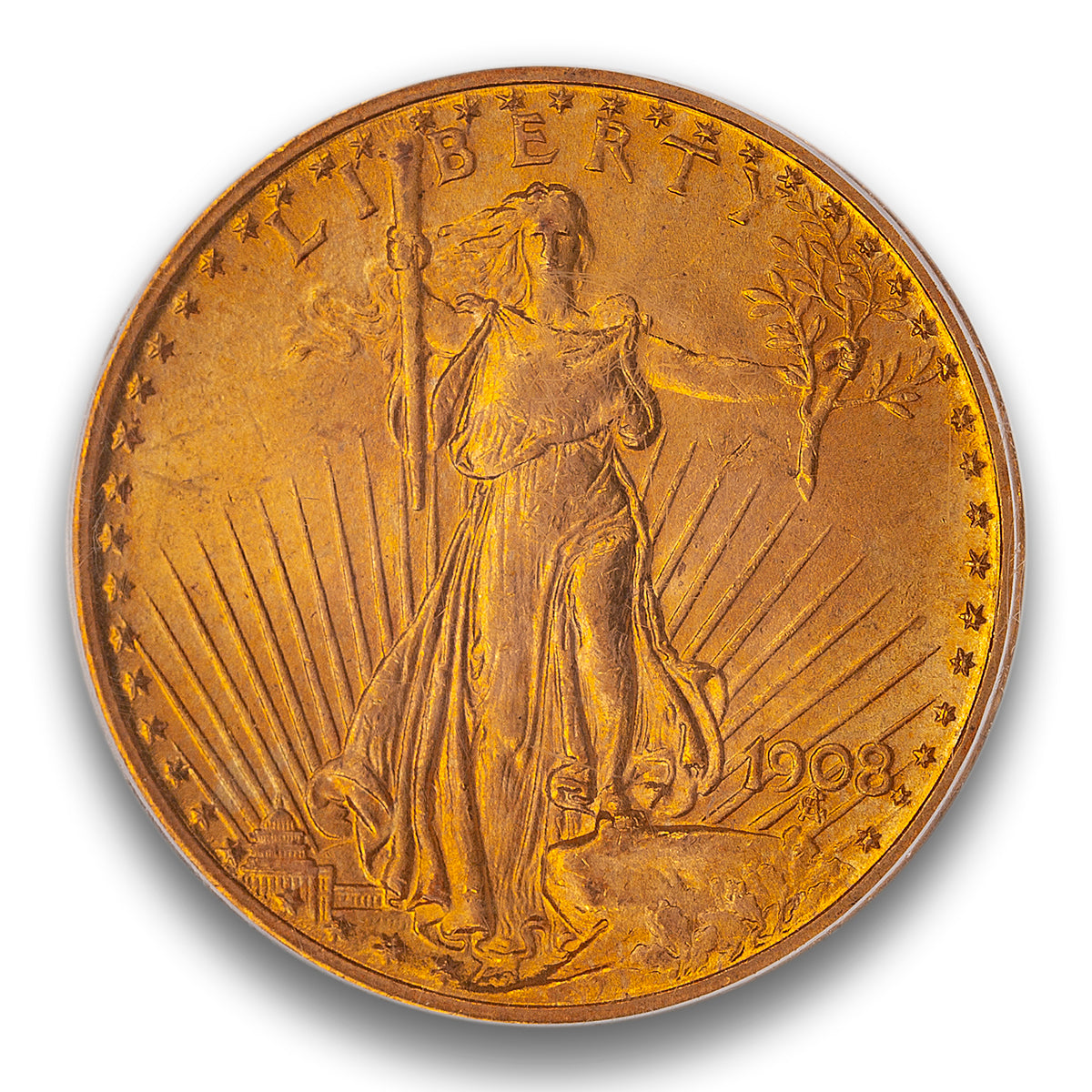 US 20 Dollars 1908 Double Eagle PCGS MS-65