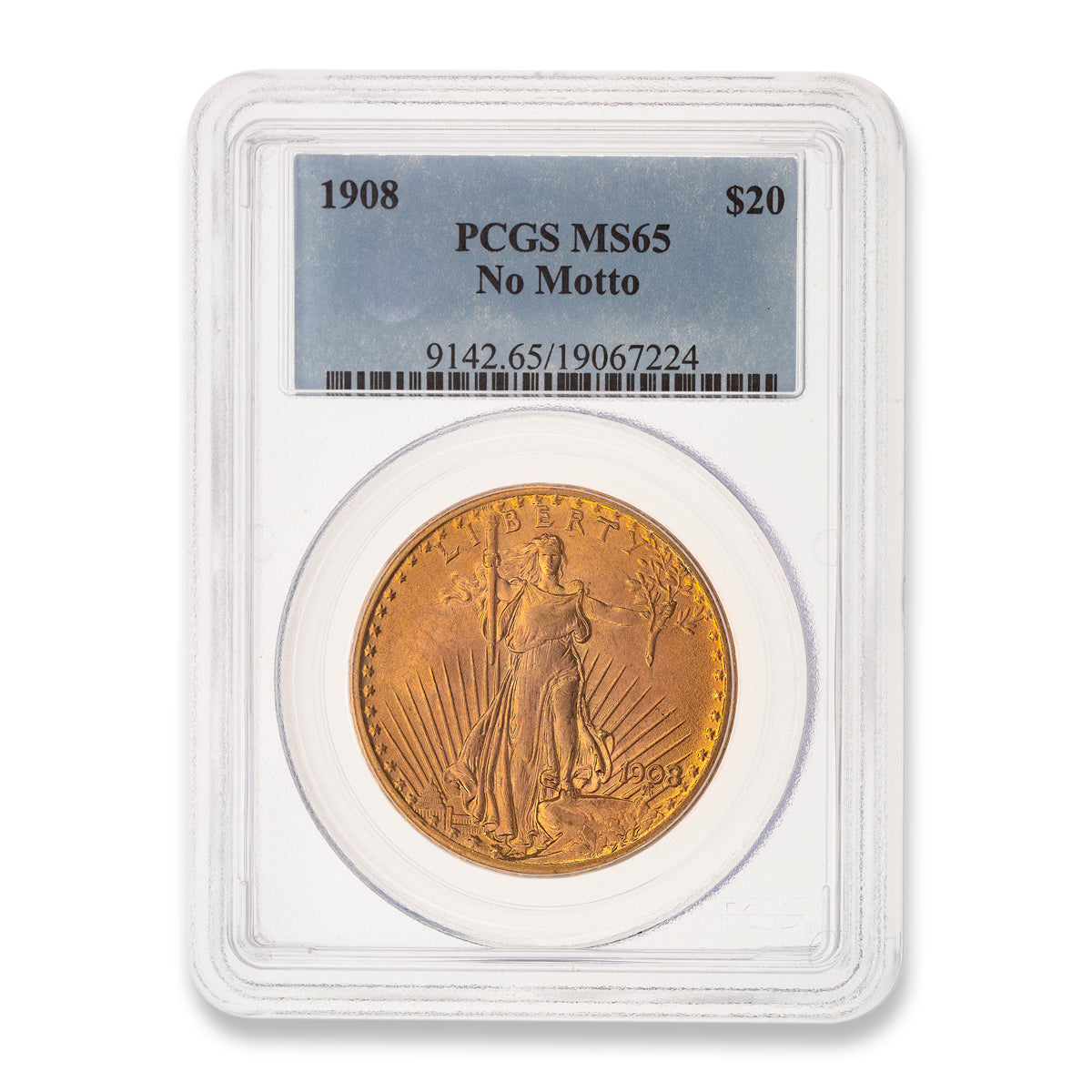 US 20 Dollars 1908 Double Eagle PCGS MS-65