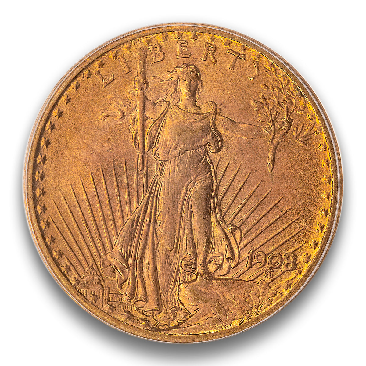 US 20 Dollars 1908 Double Eagle PCGS MS-65